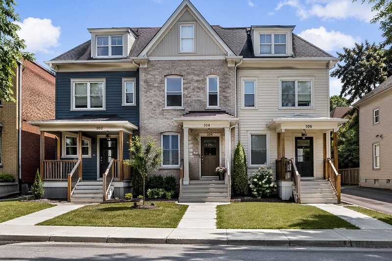 Triplex investment property with three rental units for portfolio mortgage financing