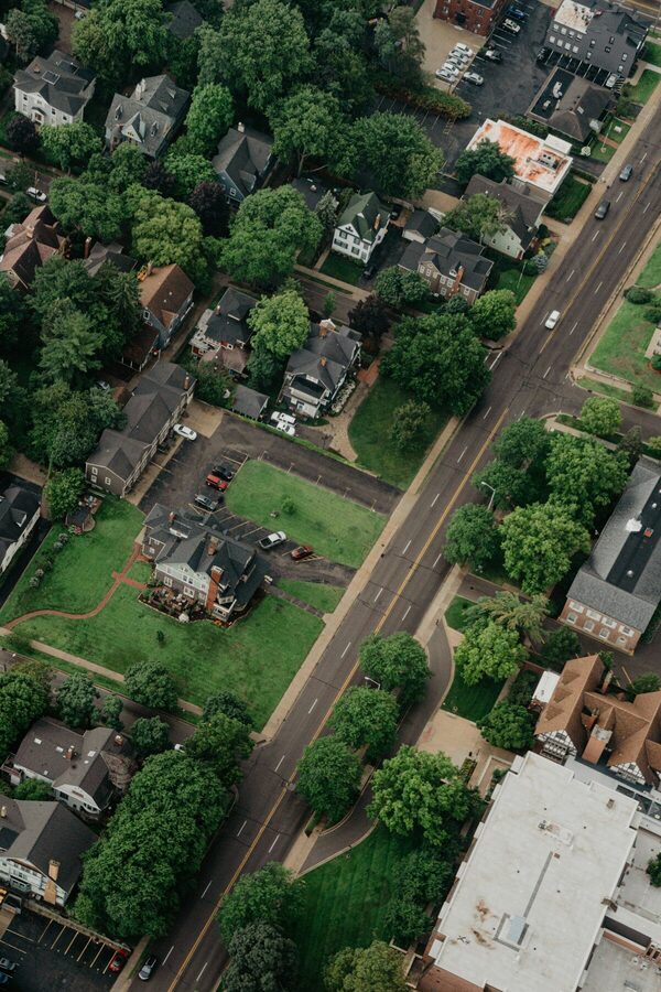 Aerial view of rental portfolio properties