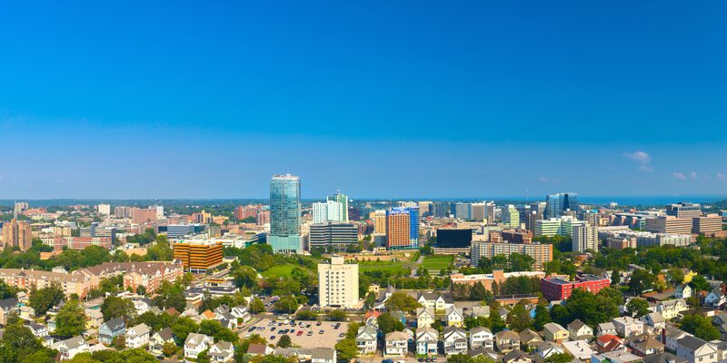Stamford, Connecticut downtown skyline