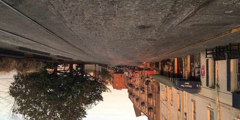 Savannah, Georgia riverfront and historic district