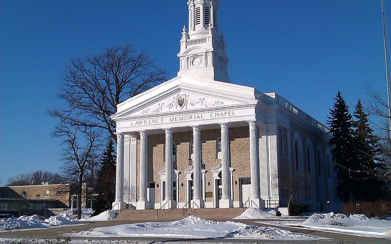 Lawrence Memorial Chapel on the Lawrence University campus in Appleton, Wisconsin