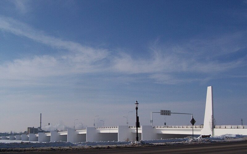 De Pere Wisconsin Fox River downtown and St. Norbert College campus